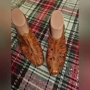 PIKOLINOS Gorgeous Cognac Brown Leather Slipons 10-10.5/41 EXCELLENT!